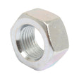 A close-up image of a Sparex Metric Hexagon Nut, M12x1.25mm (DIN 934) Metric Fine, Sparex Part No. S.53829, with an internal threaded hole.
