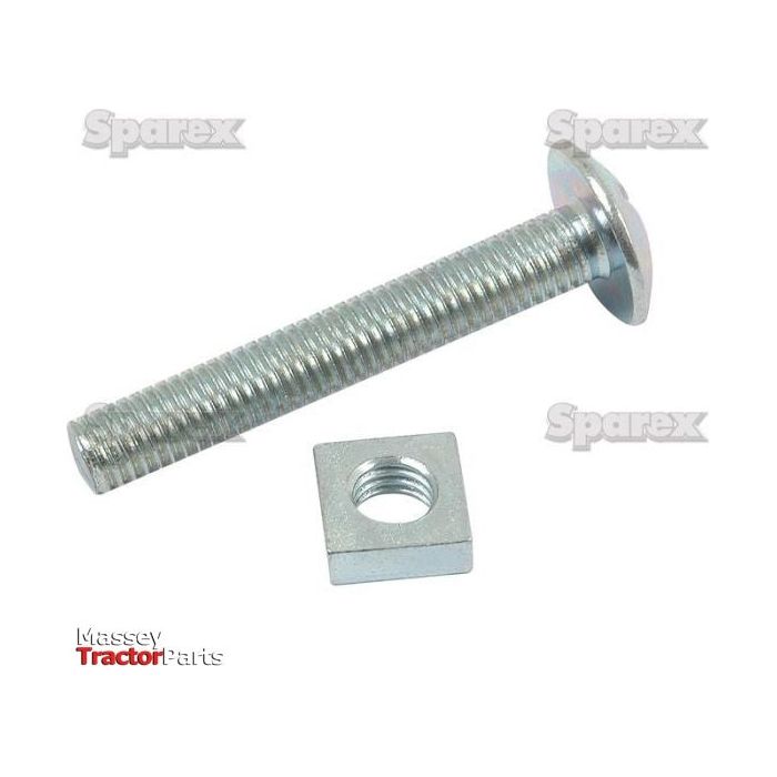 Metric Roofing Bolt & Nut, Size: M5 x 25mm
 - S.14501 - Farming Parts
