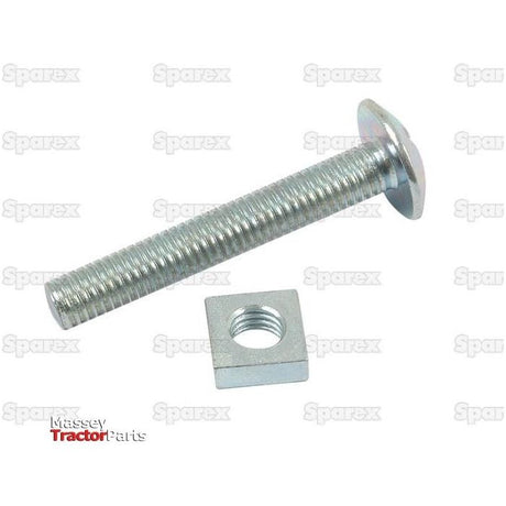 Metric Roofing Bolt & Nut, Size: M6 x 50mm
 - S.14505 - Farming Parts