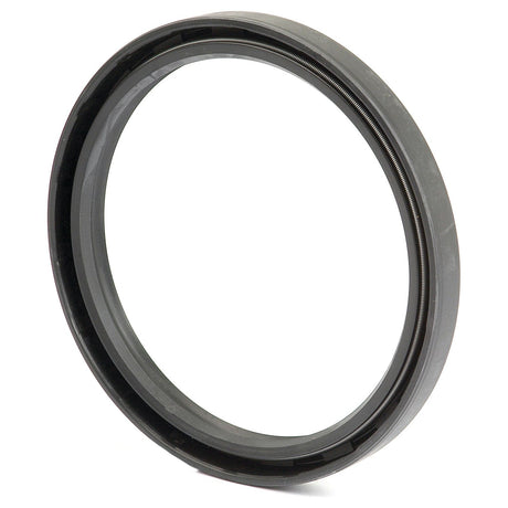 The Sparex Metric Rotary Shaft Seal, 100 x 120 x 12mm Double Lip (Part No. S.50473) features a metal inner ring and a rubber outer coating, designed for enhanced sealing of rotating shafts.