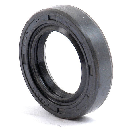 The Metric Rotary Shaft Seal from Sparex, part number S.50181, is a black oil seal with a circular shape that features a rubber outer layer and a smooth inner ring, sized at 20 x 32 x 7mm. This seal includes a double lip design for enhanced performance.