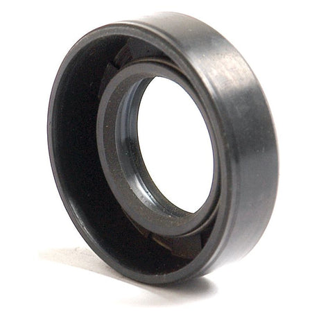 A close-up of a round, black rubber oil seal, specifically the Sparex Metric Rotary Shaft Seal (Sparex Part No.S.50183) measuring 20 x 35 x 10mm with a double lip, used for machinery or automotive applications.
