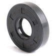 A black cylindrical mechanical seal with visible text and a central hole, designed as the Sparex Metric Rotary Shaft Seal, 20 x 47 x 10mm Double Lip (Sparex Part No. S.50189) for Ford / New Holland equipment.