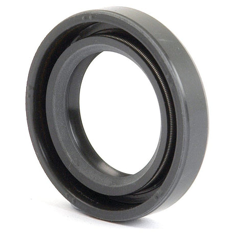 A close-up of the Sparex Metric Rotary Shaft Seal, 22 x 35 x 7mm (Part No. S.50192), highlighting its circular shape, inner metal spring, and double lip design.
