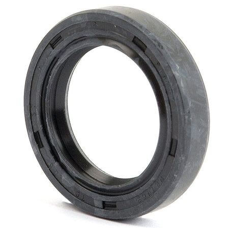 The Sparex Metric Rotary Shaft Seal, 25 x 37 x 7mm in size (Sparex Part No. S.50204), features a black rubber construction with a circular shape and inner surface grooves. Designed to prevent leakage in machinery, its double lip design ensures optimal sealing performance.