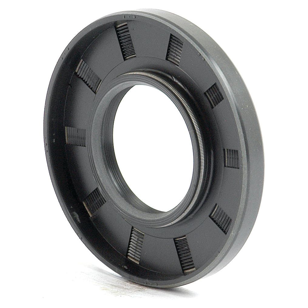 The Sparex Metric Rotary Shaft Seal, part number S.50248, measures 30 x 62 x 7mm and is specifically designed for industrial machinery like the Massey Ferguson 3309231M1. This circular metal bearing seal features a central hole, notched edges, and a slightly raised outer lip, characteristic of a Double Lip Seal.