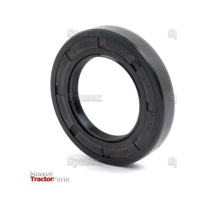 A rubber seal ring featuring the "Sparex" logo in the corner, designed as a Double Lip Metric Rotary Shaft Seal with dimensions of 38 x 62 x 10mm (Sparex Part No. S.50306).