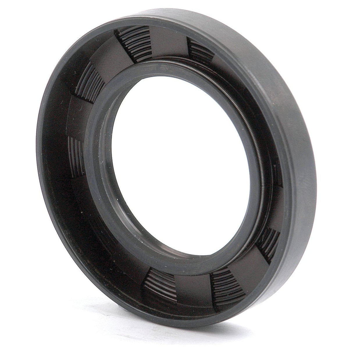 This Sparex Metric Rotary Shaft Seal, measuring 38 x 62 x 10mm and featuring a double lip design, is a circular black rubber oil seal with internal grooves. Engineered to prevent leaks in machinery, it ensures optimal performance and durability. Find it under Sparex Part No. S.50306.