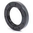 The Sparex Metric Rotary Shaft Seal, 40 x 62 x 10mm Double Lip | Part No. S.50320, is a circular black rubber oil seal with visible dimensions and markings, designed for enhanced performance with its Double Lip construction.