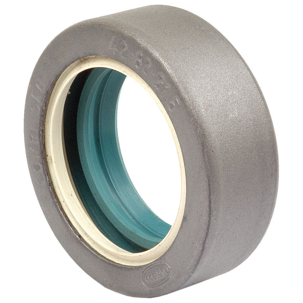 A gray, cylindrical mechanical seal with a visible blue inner ring, ideal for Case IH applications and identified as the Metric Rotary Shaft Seal (42 x 62 x 21.5mm) by Sparex, Part No. S.65037.