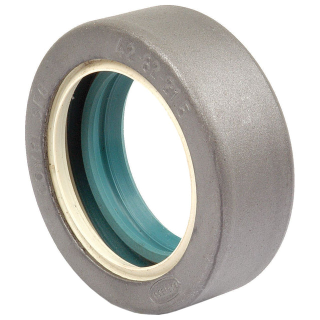 The product is a Sparex Metric Rotary Shaft Seal, 42 x 62 x 21.5mm (Sparex Part No. S.65037), characterized by a gray rubber exterior, a blue interior groove, and a cream-colored lining inside.