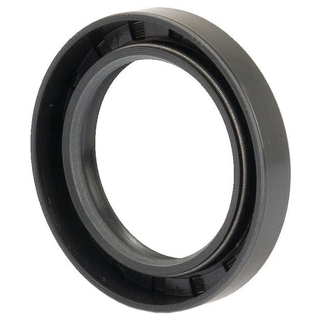 A close-up image of a black mechanical seal with an inner and outer ring, specifically the Sparex Metric Rotary Shaft Seal with Double Lip design, measuring 50 x 72 x 12mm (Sparex Part No.S.50380), used for preventing leakage in machinery.