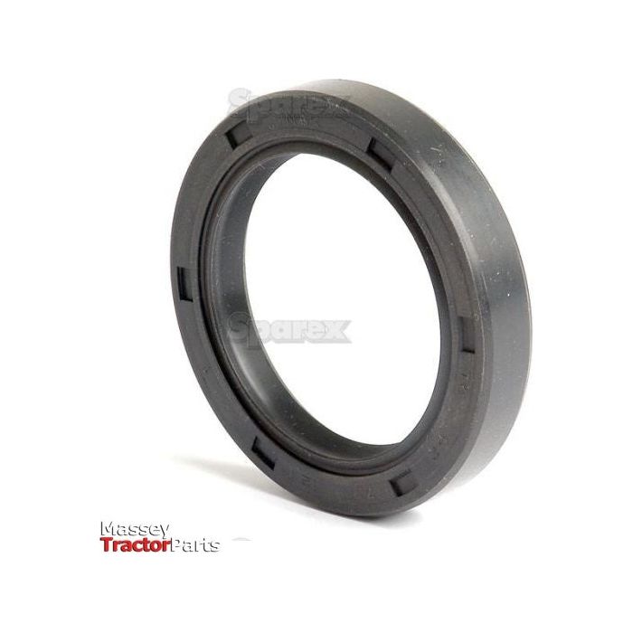 A close-up image of a black circular rubber oil seal with the brand name "Sparex" partially visible. The words "Massey Tractor Parts" appear in the bottom left corner of the image, indicating it's a Metric Rotary Shaft Seal, 52 x 72 x 12mm Double Lip (Sparex Part No.S.50396).