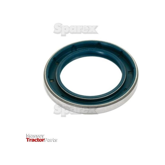 A circular rubber oil seal with a metal outer ring, labeled "Sparex," features the "Massey Tractor Parts" logo at the bottom left corner, and its dimensions are 55mm x 82mm as a Metric Rotary Shaft Seal. The product is identified by Sparex Part No.S.42102.