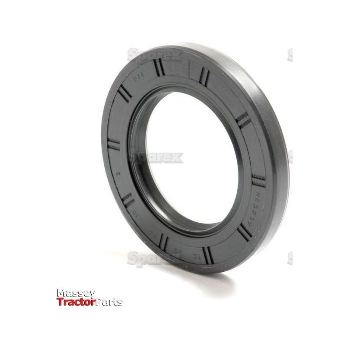 A black rubber oil seal with a "Sparex" label, featuring the words "Massey Tractor Parts" in the bottom left corner. It has a Double Lip design and measures 55 x 90 x 10mm, identified as the Metric Rotary Shaft Seal, Sparex Part No.S.50413.