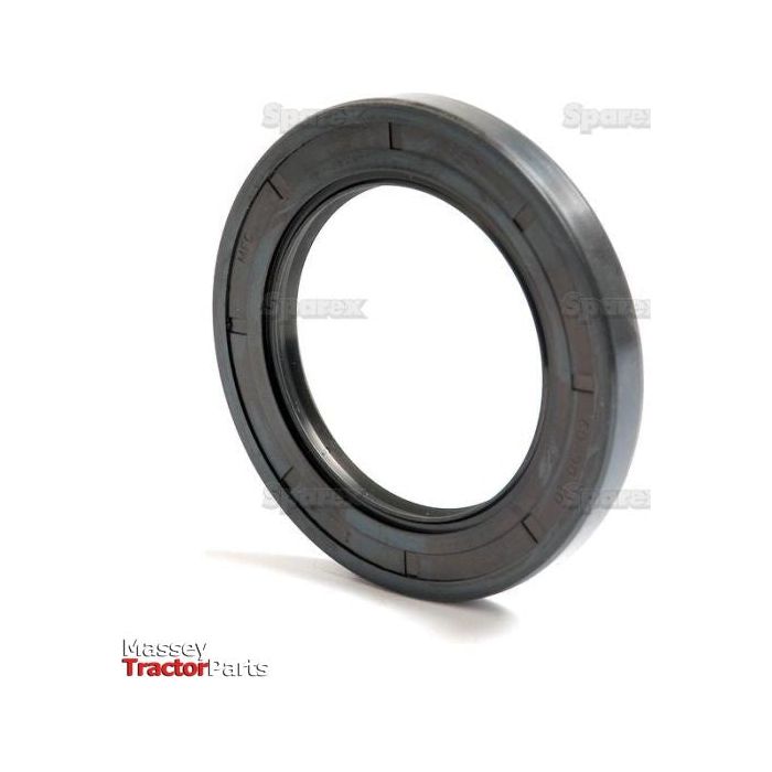 Image of a black rubber oil seal against a white background, featuring the "Massey Tractor Parts" logo in the bottom left corner. This Sparex Metric Rotary Shaft Seal, Part No. S.50428, measures 60 x 90 x 10mm with a Double Lip for optimal performance and durability.