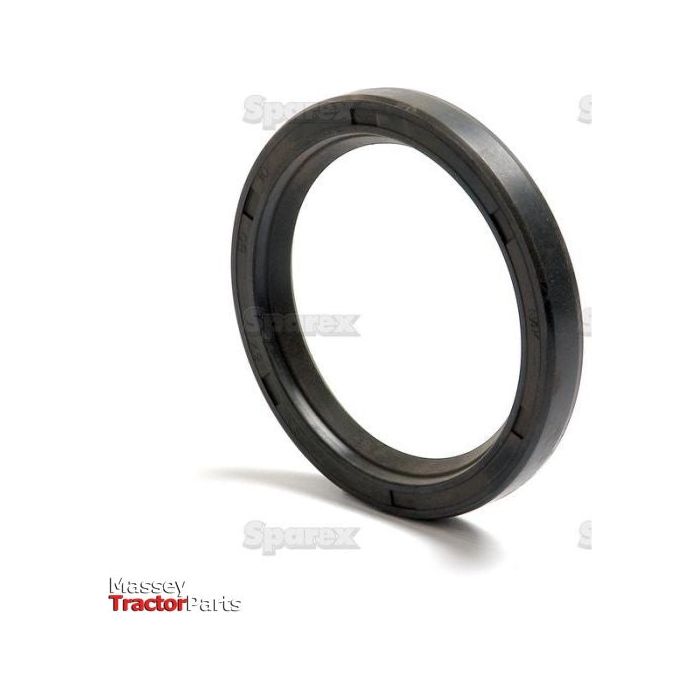 A close-up image of a black circular rubber oil seal, 62 x 80 x 10mm, displayed at an angle against a white background. The text "Massey Tractor Parts" and "Sparex" is faintly visible on the Metric Rotary Shaft Seal, 62 x 80 x 10mm Single Lip | Sparex Part No.S.50431.