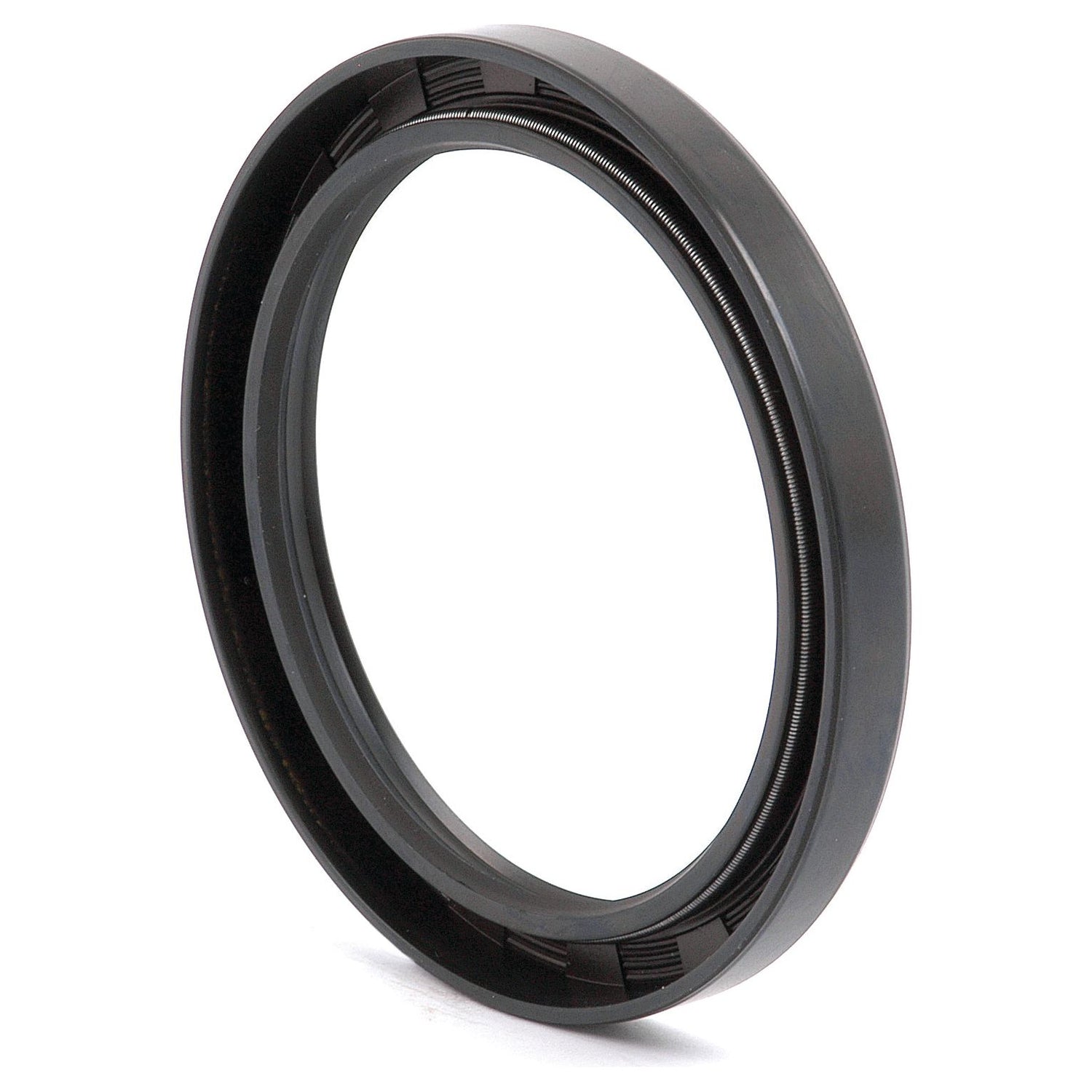 The Sparex Metric Rotary Shaft Seal (Part No. S.50454) is a black, circular metal adapter ring with internal threading, measuring 75 x 95 x 10mm. It is designed for attaching different-sized lenses or filters and features a double lip for enhanced durability.