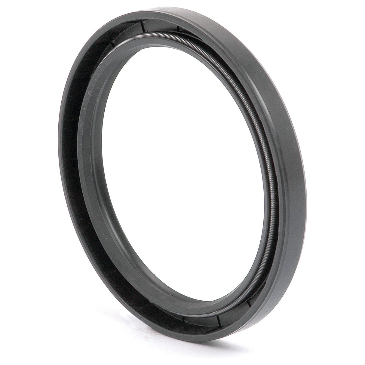 Close-up of a black mechanical circular piece with an inner groove and outer rim, identified as a Sparex Metric Rotary Shaft Seal, 80 x 100 x 10mm Double Lip (Sparex Part No. S.50456). This component appears to be part of a larger mechanical or industrial device.