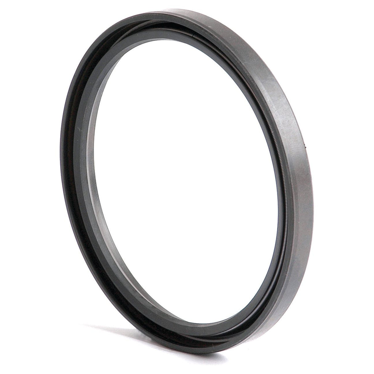 A close-up image of a circular grey Metric Rotary Shaft Seal, 85 x 100 x 9mm Single Lip by Sparex (Part No. S.50461), with a thin black rim, set against a plain white background.
