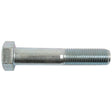A close-up image of a metallic hex bolt with a threaded end and a hexagonal head, resembling the specifications of the Sparex Metric Setscrew, M30x60mm (DIN 933) with an 8.8 tensile strength, Part No. S.51656.