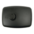 The product description could be rewritten as:
"A rectangular black plastic object with a round fitted fixture on one side, featuring small textual and logo details, reminiscent of designs found in Sparex's Mirror Head - Rectangular, Convex, 314 x 225mm, RH & LH - S.56846.