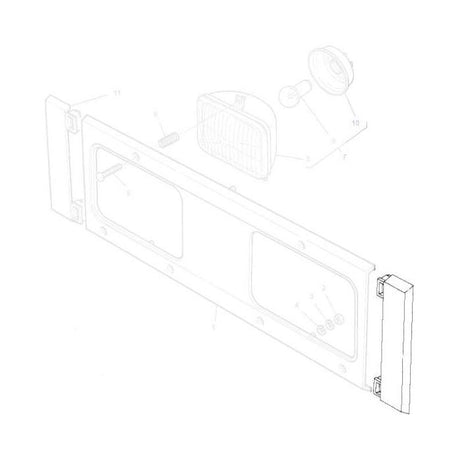 Moulding Light Surround R/H - 1694996M1 - Massey Tractor Parts