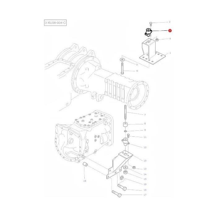 Mounting - 1694720M2 - Massey Tractor Parts