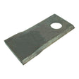 Mower Blade - Twisted blade, top edge sharp & parallel -  106 x 49x4mm - Hole⌀19mm  - LH -  Replacement for Fella
 - S.78403 - Massey Tractor Parts