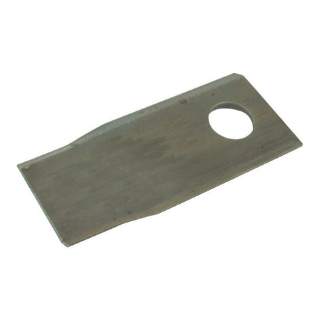 Mower Blade - Twisted blade, top edge sharp & parallel -  106 x 49x4mm - Hole⌀19mm  - RH -  Replacement for Fella
 - S.78402 - Farming Parts