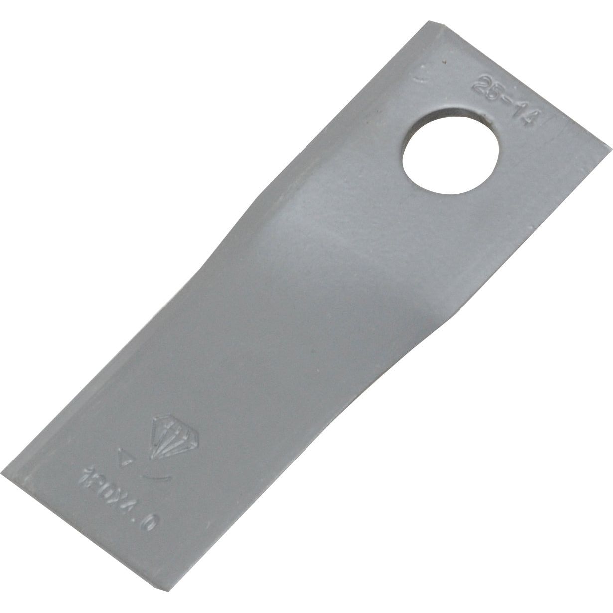 Mower Blade - Twisted blade, top edge sharp & parallel -  120 x 48x4mm - Hole⌀18.5mm  - RH & LH -  Replacement for Vicon
 - S.27635 - Massey Tractor Parts