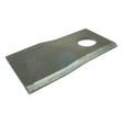 The product is a Sparex Mower Blade, featuring a twisted, sharp, parallel top edge. Its dimensions are 96 x 48 x 4 mm with a Ø19 mm hole near one end. This left-hand blade is designed as a replacement for Claas and Krone models (part number 4.146.690.1), identified by Sparex Part No.S.77094.