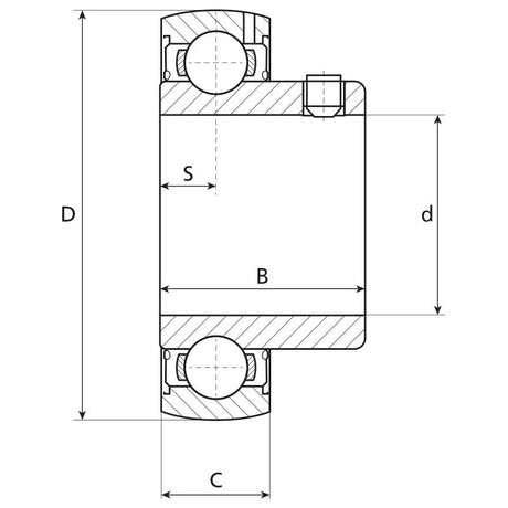 NTN SNR Plummer Block Bearing Insert (US205)
 - S.138356 - Farming Parts