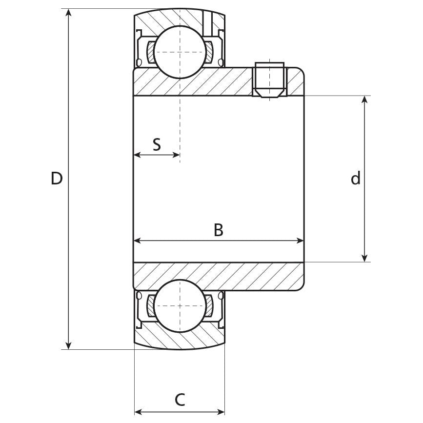 NTN SNR Plummer Block Bearing Insert (US207)
 - S.138361 - Farming Parts