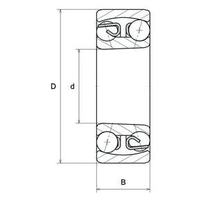 NTN SNR Self Aligning Taper Bore Bearing - Metric (1207SKC3)
 - S.138146 - Farming Parts