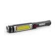 A black and silver Sparex Nebo BIG LARRY 2 LED Light (Model S.162676) with a magnetic base and yellow LED strip is shown on a white background.