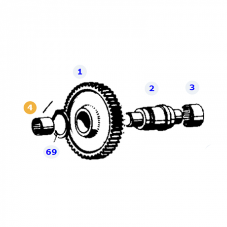 Needle Bearing - X636026100000 - Massey Tractor Parts