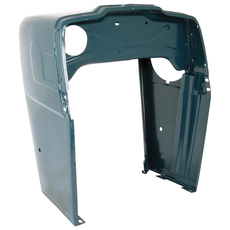 A Nose Cone, specific for Ford/New Holland models and painted light blue, is shown in an upright position. Delivered primed by Sparex, Part No. S.61628.