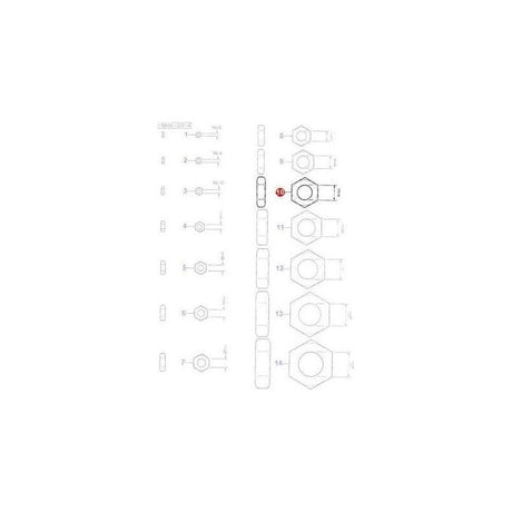 Nut M20 - 375100X1 | OEM |  parts | Nuts-Massey Ferguson-Bolts,Bolts & Set Screws,Farming Parts,Metric,Nuts,Screws & Fasteners,Towing & Fasteners,Tractor Parts,UNC,UNF