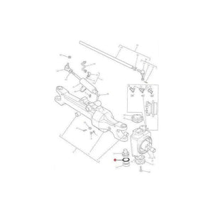 Massey Ferguson O Ring Pivot Bearing - 3009744X1 | OEM | Massey Ferguson parts | Axles & Power Transmission-Massey Ferguson-Engine & Filters,Farming Parts,Hydraulic Valves,Hydraulics,O Rings,O Rings & Accessories,Seals,Tractor Parts