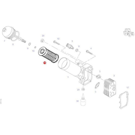 Oil Filter - F926202510010 - Massey Tractor Parts