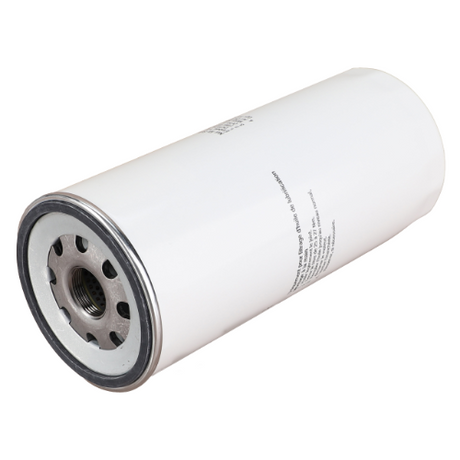 A cylindrical white engine oil filter, model Fendt - Oil Filter - F934201510320, featuring a metallic threaded center and multiple holes around the edges. This AGCO genuine part is tailored for optimal performance in Fendt Vario models.