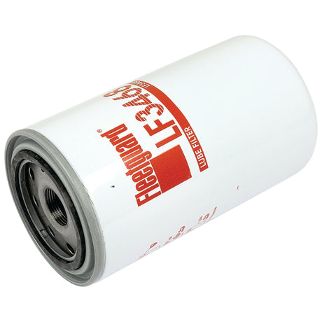 A white cylindrical oil filter with the red lettering "Sparex LF3468," compatible with Valmet & Valtra machinery.