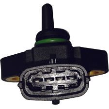 Close-up of the Oil Pressure Switch | Sparex Part No. S.151226, featuring a plastic housing, a multi-pin connector, and a green O-ring, reminiscent of those found in Case IH machinery.
