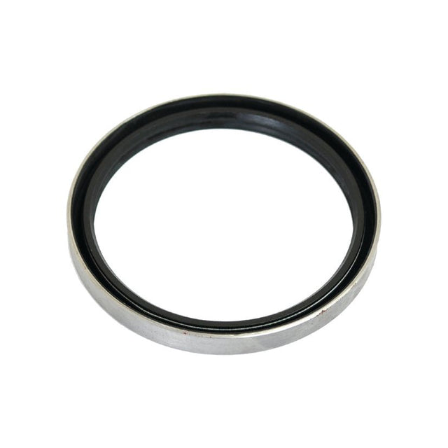 A metallic circular object with a black inner ring, closely resembling the Sparex Oil Seal (Part No.S.62303), measuring 105 x 110 x 12mm.