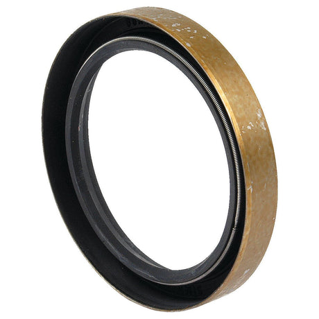 A close-up image of the Sparex Oil Seal, 85 x 110 x 16mm (Part No. S.62318), featuring a black inner ring and a gold outer ring for a Fiat rear axle.