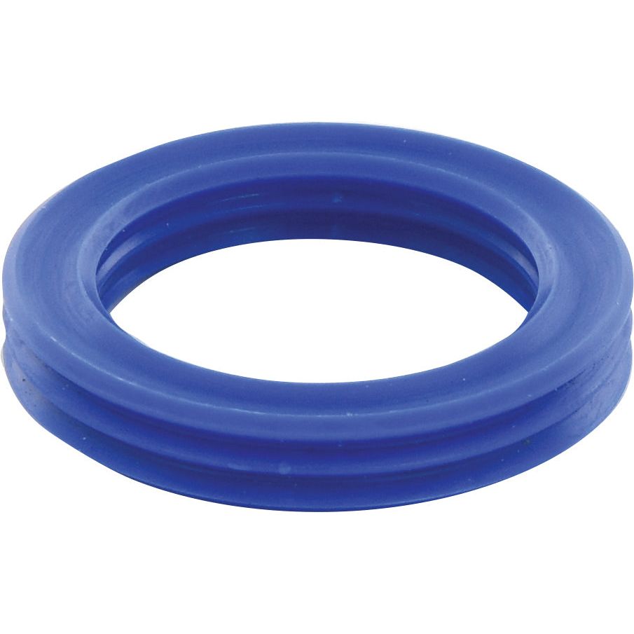 A Sparex Oil Seal (Part No. S.58885) featuring a blue rubber O-ring gasket with ribbed edges, designed for a 28mm shaft and compatible with John Deere machinery.