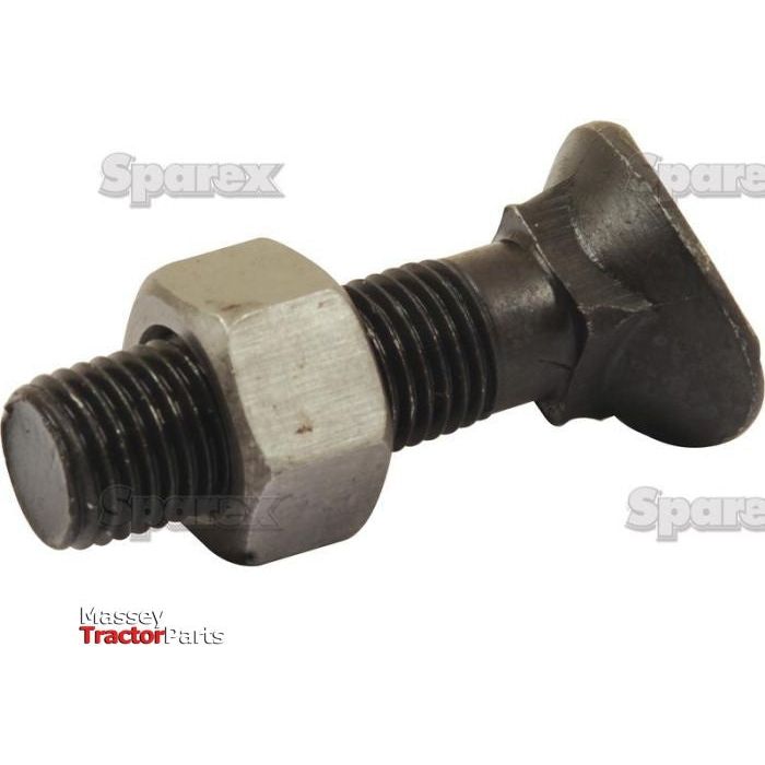 Oval Head Bolt Square Collar With Nut (TOCC) - 7/16'' x 1 3/4'' Tensile strength 8.8 (25&nbsp;pcs. Box) - S.27463 - Farming Parts