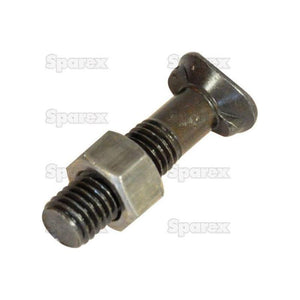Oval Head Double Nib Bolt With Nut (TO2E) - M12 x 64mm, Tensile strength 10.9 (25 pcs. Box)
 - S.72421 - Farming Parts