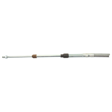 The Sparex PTO Cable (Sparex Part No. S.103239) is a 1270mm metal cable with threaded ends and a central plastic sheath, designed for mechanical applications such as vehicle throttle or clutch systems, with an outer cable length of 1035mm.
